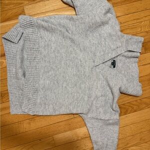 wild fable Light Gray Scoop Neck Sweater